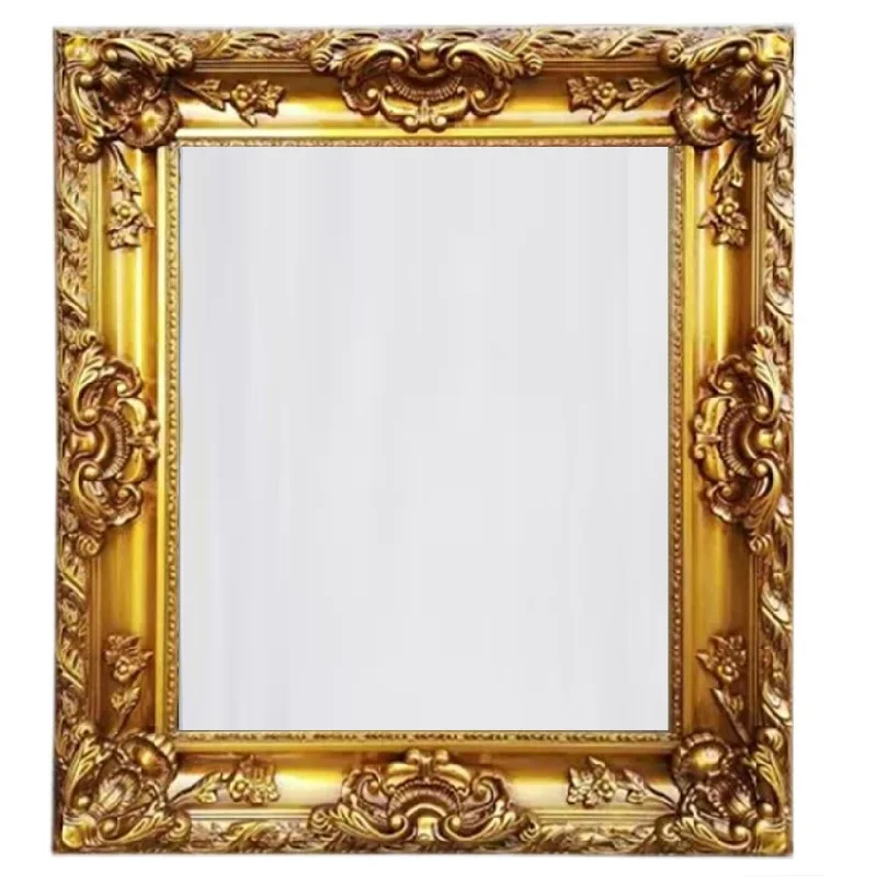 

European Solid Wood Oil Painting Frame Wall Hanging Oversized Decorative Frame Retro Carved Picture Frame Mounting Outer Frame C