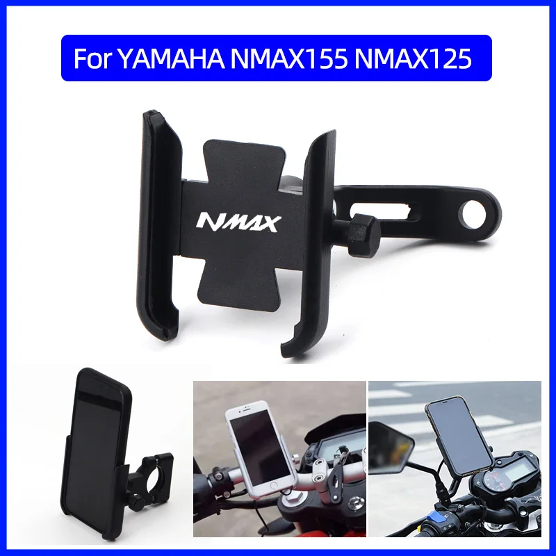 Per YAMAHA NMAX155 NMAX125 NMAX 155 125 accessori moto universali manubrio supporto per telefono cellulare supporto GPS