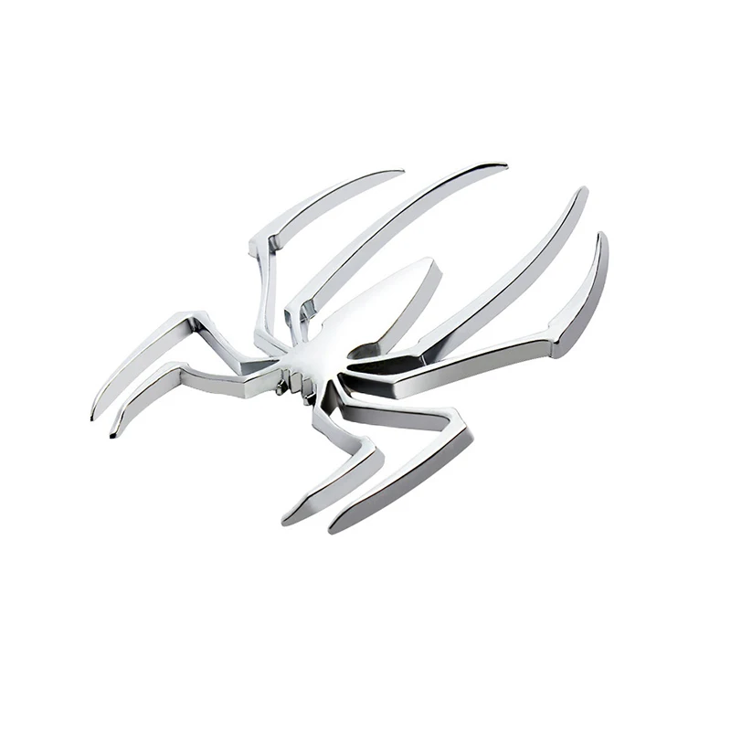 

Metal 3D Spider Car Logo Gold/Silver Car Styling Accessories Metal Sticker Chrome Spider Badge Emblem Motorcycle Decal
