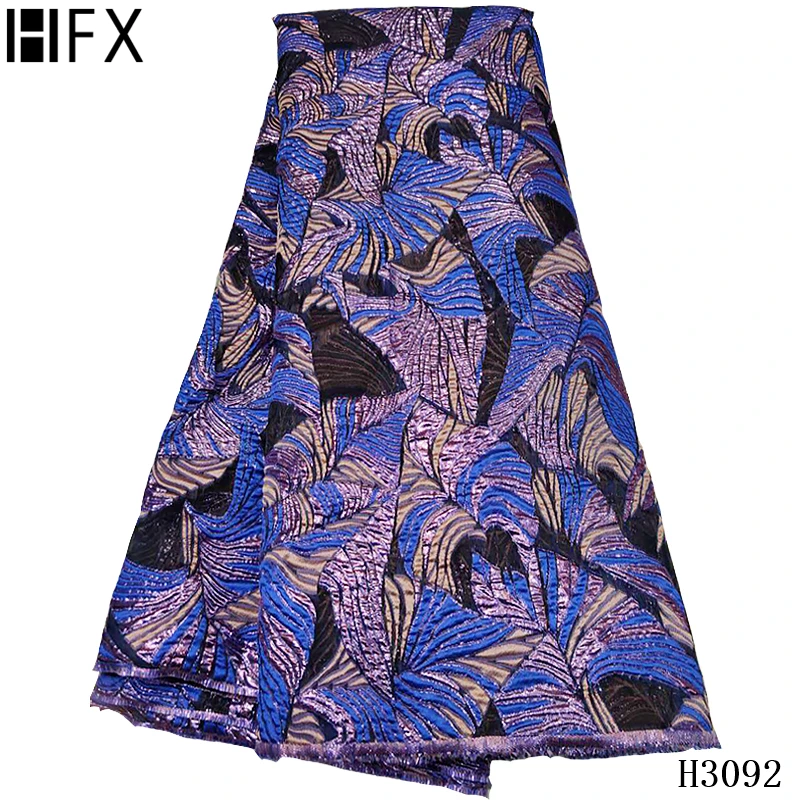 HFX новейшая французская жаккардовая кружевная ткань высокого качества парча