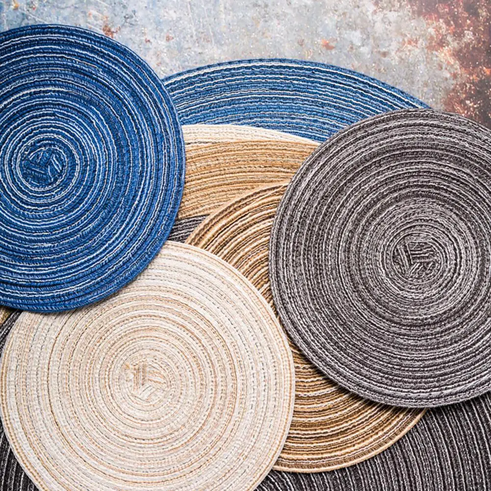 Обеденный коврик нескользящий для стола круглая термоизоляционная подставка