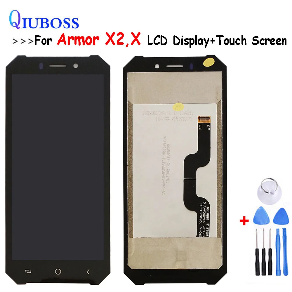 5 ''черный для Ulefone Armor X X2 ЖК дисплей и сенсорный экран + Инструменты|Экраны