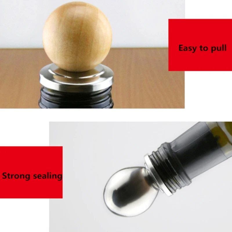 1 шт. герметичный стеклянный деревянный шар из нержавеющей стали | Дом и сад