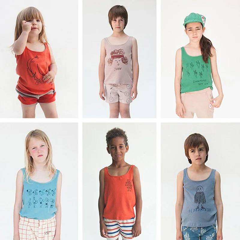 Футболка С Рисунком Тигра для мальчиков и девочек 2020 летняя детская одежда