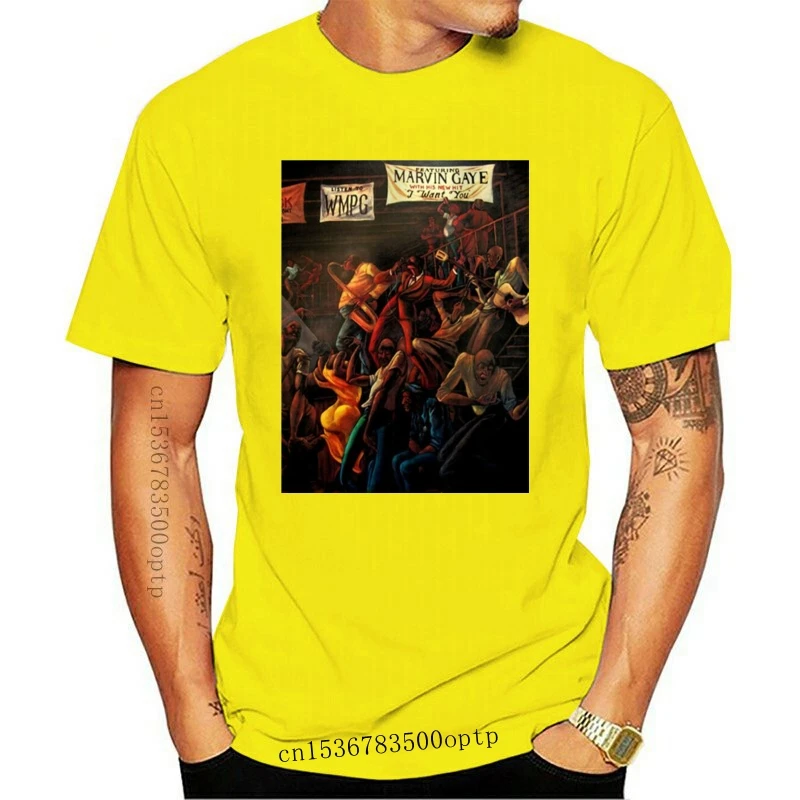 

New Marvin Gaye T-Shirt Size S-2Xl Slogans Customized Tee Shirt