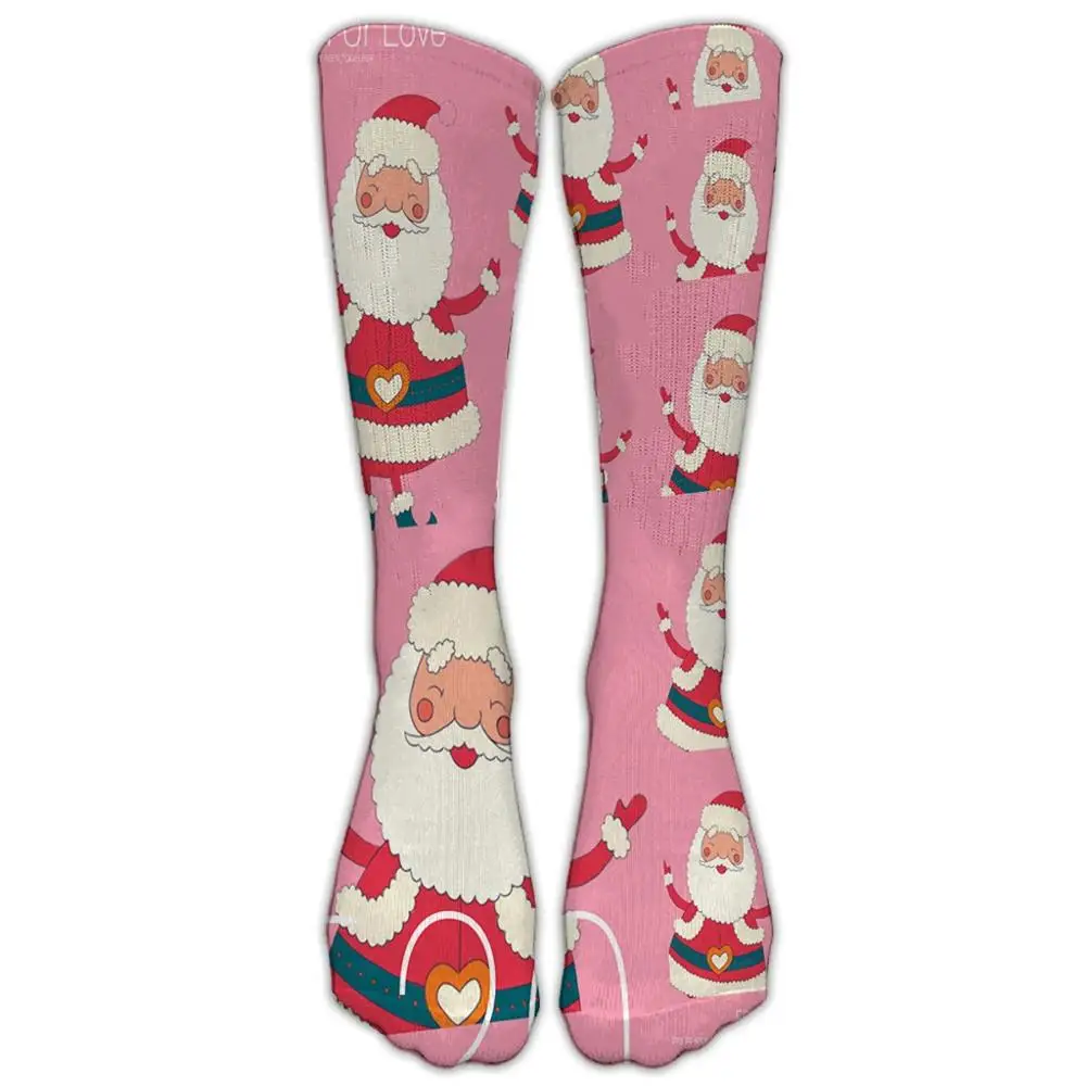 Длинные носки женские Рождественские теплые плотные повседневные рабочие