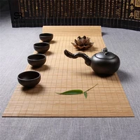 bamboo table runner placemat luxury retro tea mats pad ceiling home cafe restaurant decoration custom size