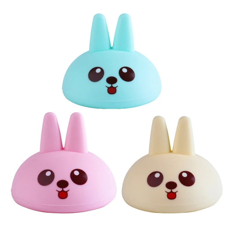 Милый мультяшный кролик силиконовая чашка мокроты похлопывающая для детей