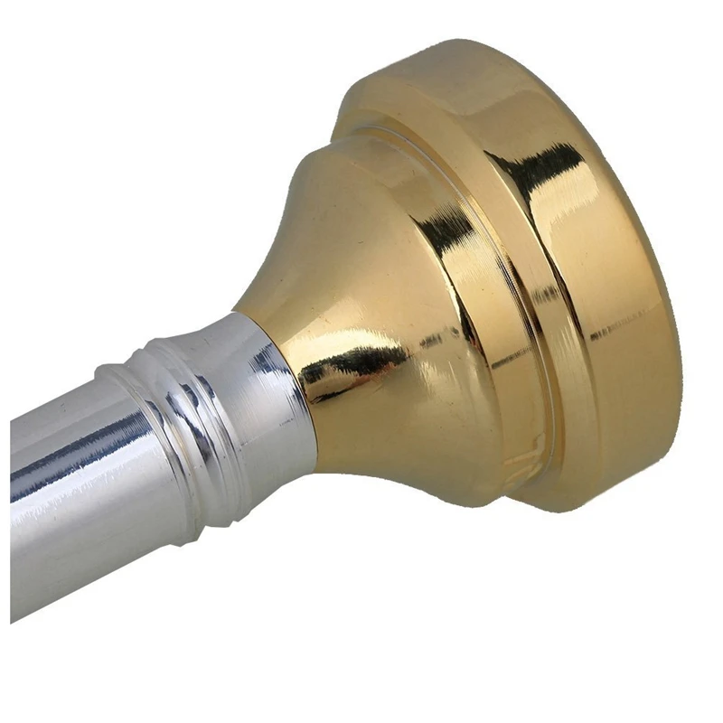 Серебряный трубный мундштук с золотым 4 размером Кабриолет 7c 5c 3c 1c|Труба| |