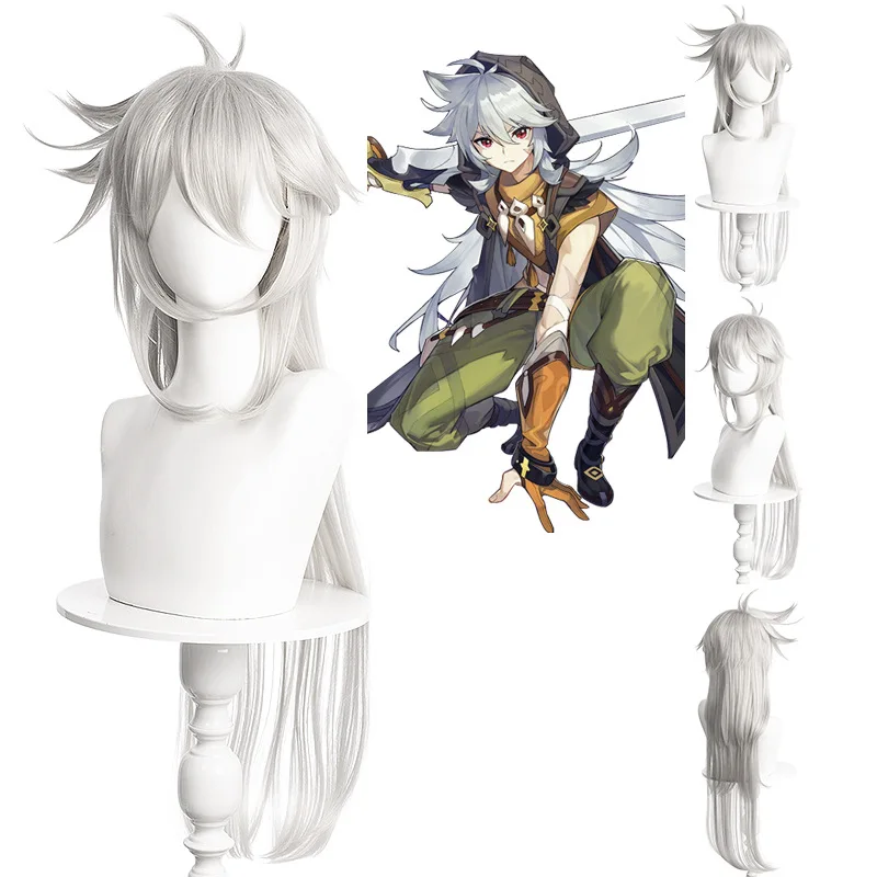 

Game Genshin Impact Razor Cosplay Costumes Suit Cool Uniform Wolf Boy Halloween Carnival Party Man Clothes Anime Cloak Clothes