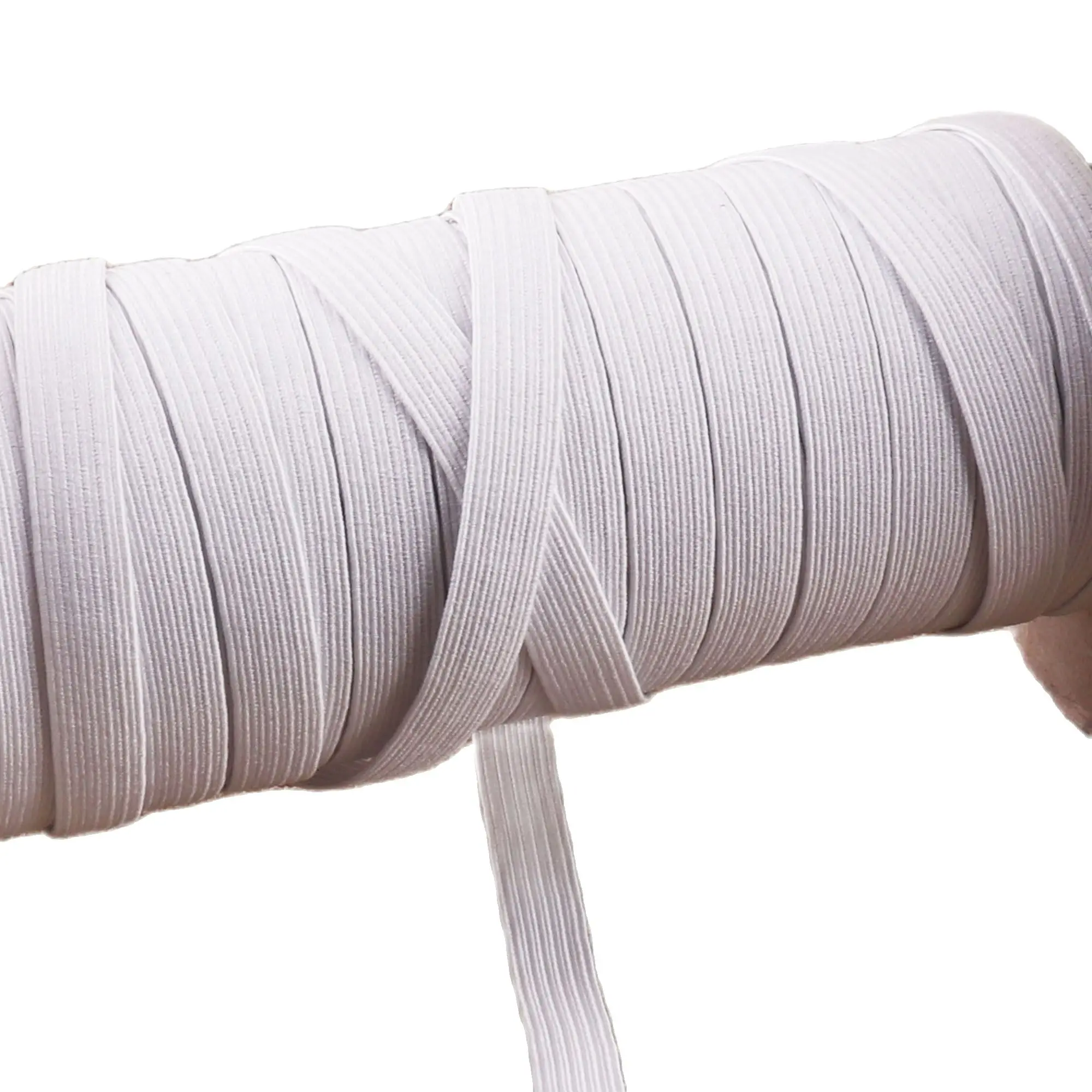 20 ярдов белый/черный плоский эластичный шнур 10 мм финишная нить для вязания | Дом