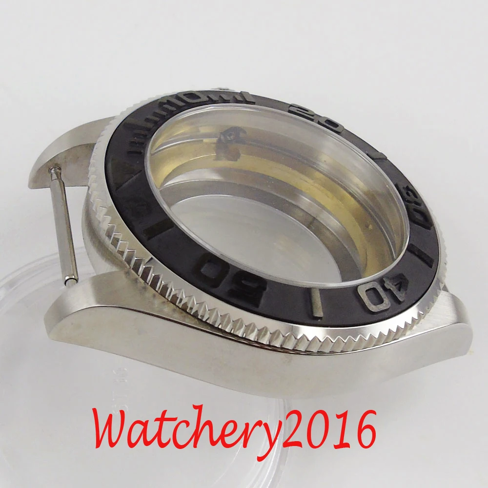 43 мм сапфировое стекло керамический Прозрачный чехол для часов Miyota 8215 821A |