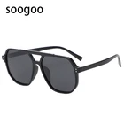 Солнцезащитные очки с квадратными поляризационными стеклами для мужчин и женщин, винтажные роскошные брендовые дизайнерские очки для вождения, с большой оправой, защита от ультрафиолета UV 2021, 400