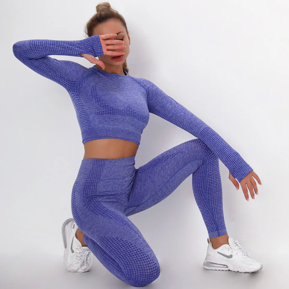 

Yoga Clothing Set Sports Suit Women Sportswear Sports Outfit Fitness Set Athletic Wear Gym Seamless Workout Clothes For Women
