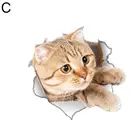 Наклейка на крышку унитаза с изображением кошки собаки