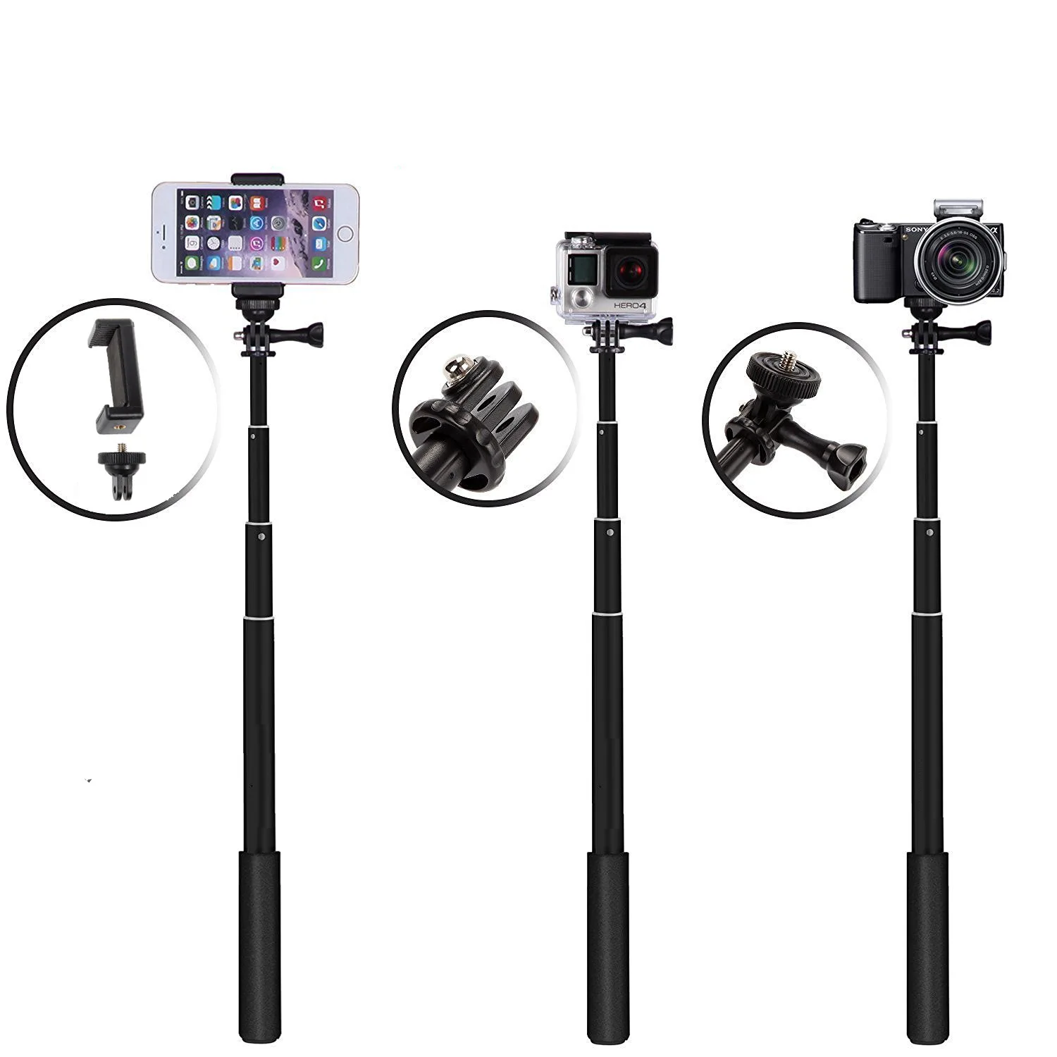 

GP - 93 aluminium alloy from the shaft bluetooth hand-held camera stents offer portable outdoor movement