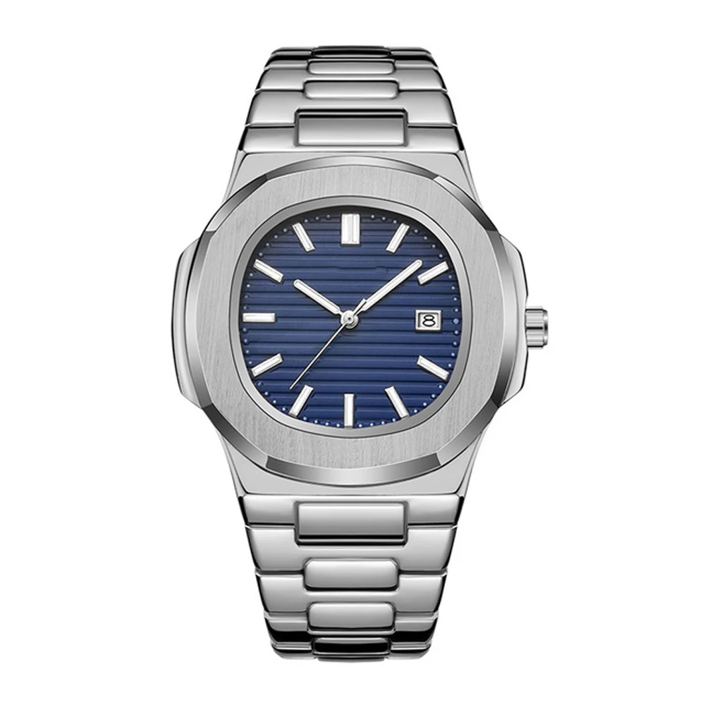 

2021 TACTO Relogio Masculino Mens Watches Top Brand Luxury Trendy Watch Quartz Watch Waterproof Classic Blue Sports Watches 40mm