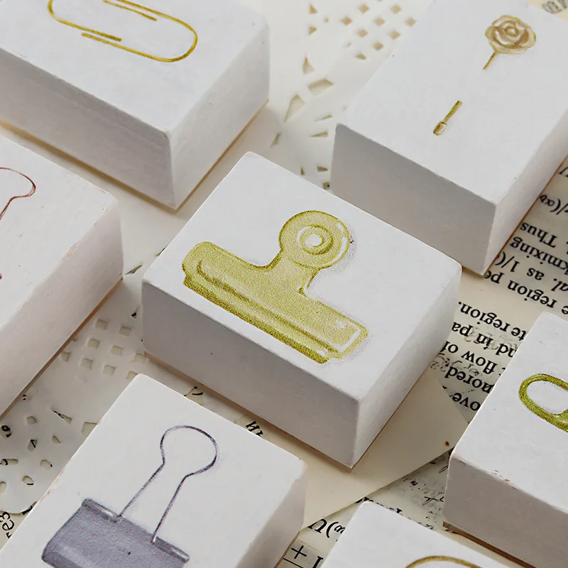 Винтажные деревянные штампы зажимы принадлежности для рукоделия резиновые