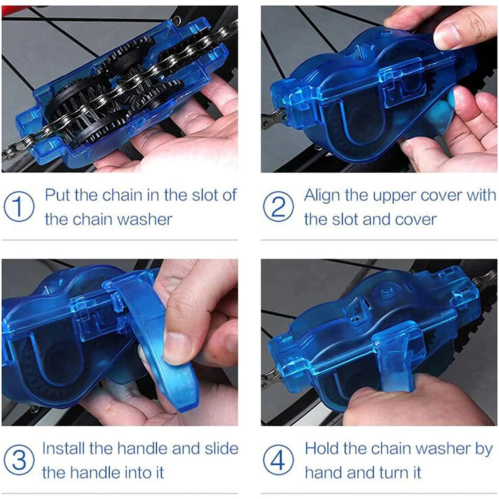 Набор инструментов для чистки велосипеда с шайбой цепи и зубчатой щеткой