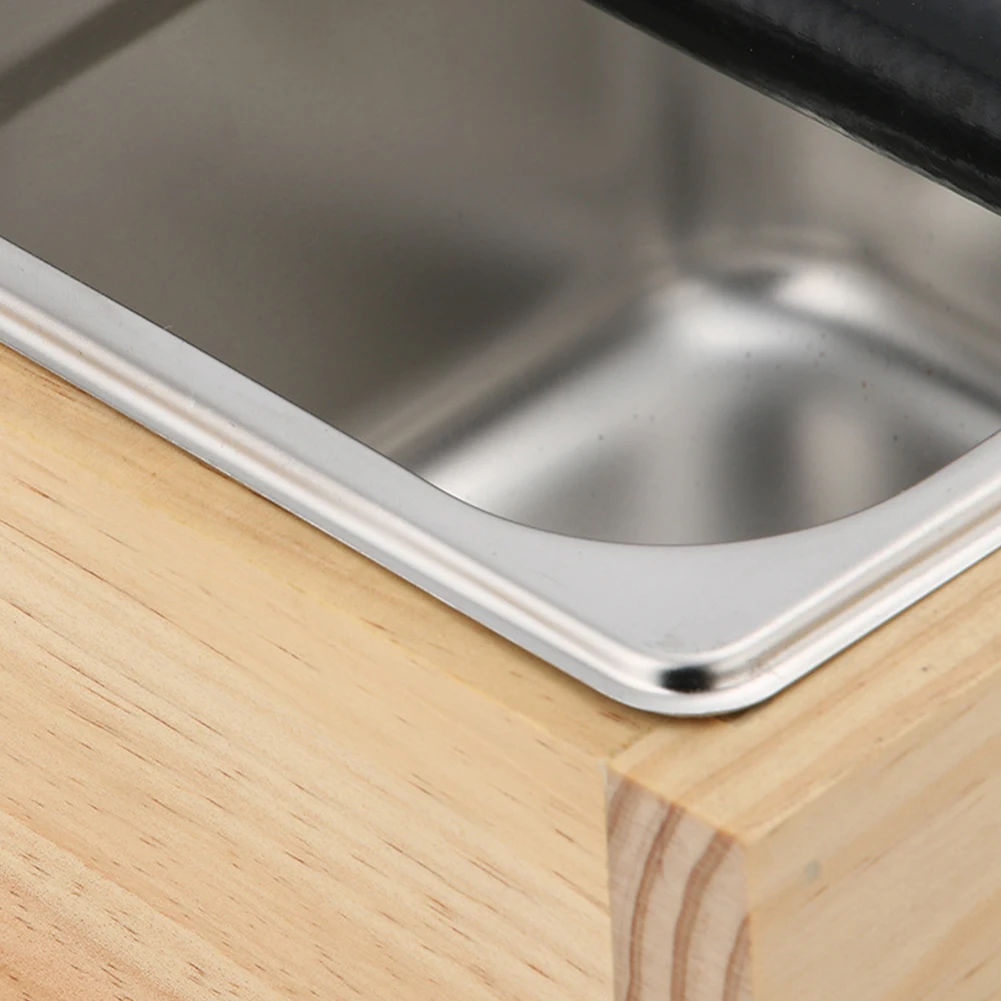 

Western Restaurant Practical Home Barista Coffee Knock Container Stainless Steel Machine Non-slip Base Portafilter Accessories