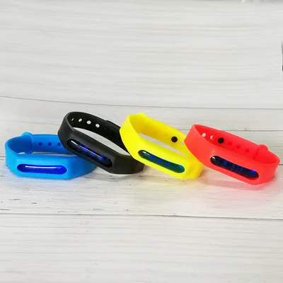 Силиконовый браслет от комаров летний антимоскитный детский насекомых Прямая