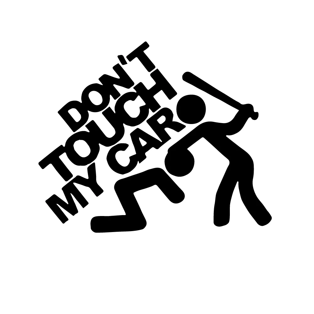 Виниловые наклейки с мультипликационным принтом don't Touch My Car|Наклейки на