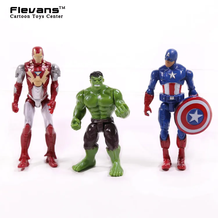 Экшн-фигурки Супергерои 6 шт./компл. Железный человек Тор Капитан Америка Брюс