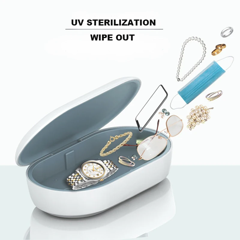 

UV Sterilization Ultraviolet Ozone Mobile Phone Disinfection Sterilizer Wireless Fast Charger Toothbrush Mask Disinfection Box