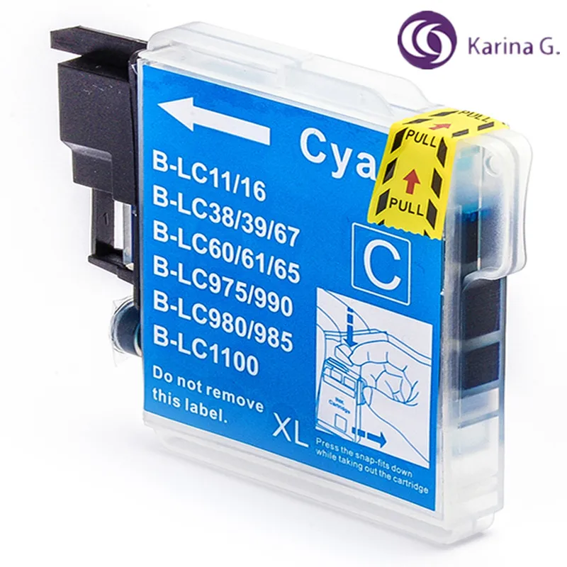 Совместим с Brother LC11 LC16 LC38 LC39 LC60 LC61 LC65 LC67 LC975 LC980 LC985 LC990 LC1100 для DCP-185C 195C 197C | Компьютеры