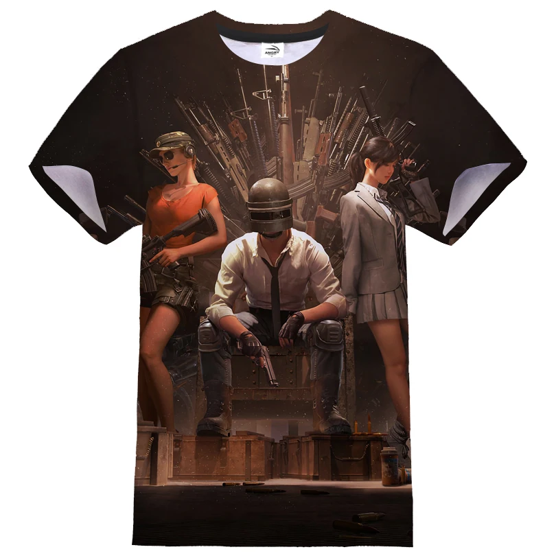 Популярная модель игры PUBG 3D мужская футболка с рисунком Женская модная уличная