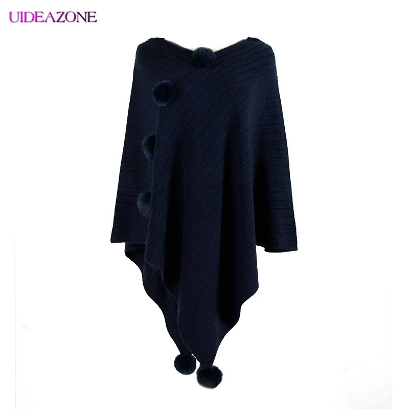 Женский асимметричный кардиган UIDEAZONE однотонный Свободный накидка свитер на