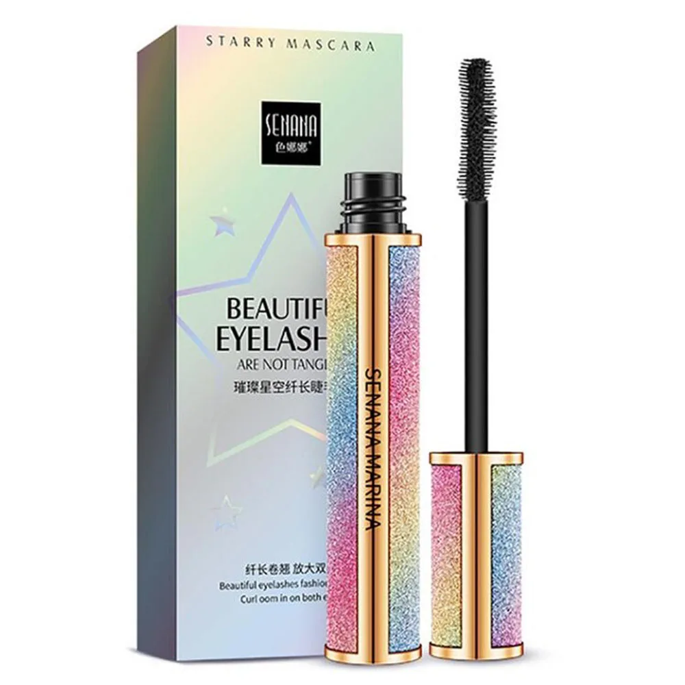 

1PC Vivid Galaxy Mascara 4D Silk Fiber Lashes Thick Lengthening Waterproof Mascara Eye Lashes Curling Extension Eye Makeup Tools