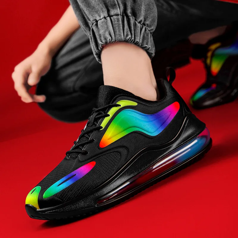 

New 2021 Men Running Shoes Air Cushion Men Sneakers Breathable Outdoor Sports Shoes Lac-up Men Athletic Training Footwear Shoes