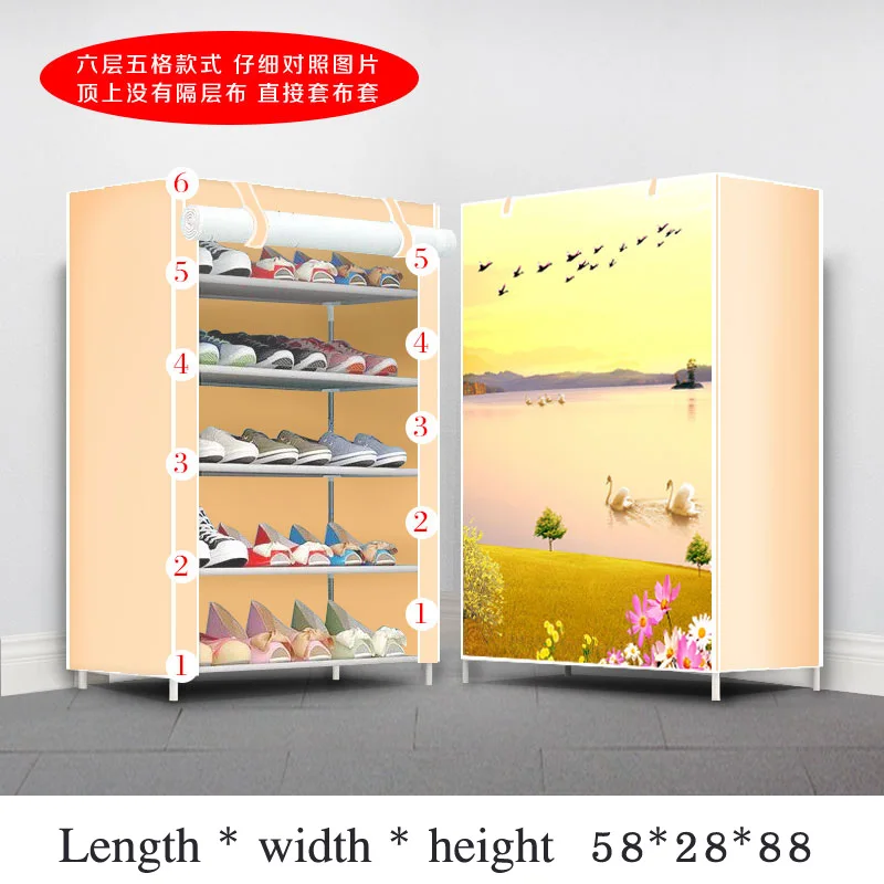 7-слойная 8-слойная 10-слойная современная простая обувная стойка Складная