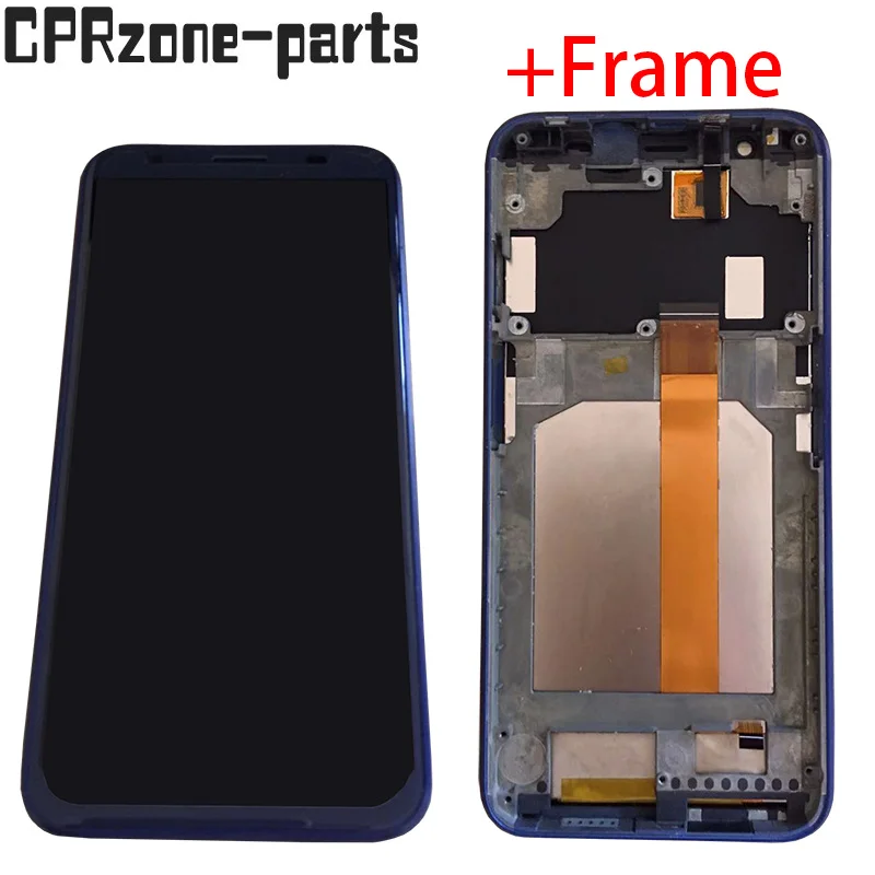 

5.5" Black / Blue + Frame For Doogee X55 Lcd Display With Touch Screen Digitizer Sensor Panel Assembly