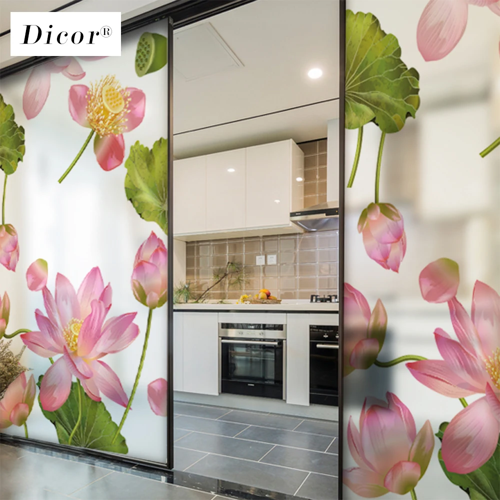 Матовая непрозрачная стеклянная наклейка для домашнего декора с изображением