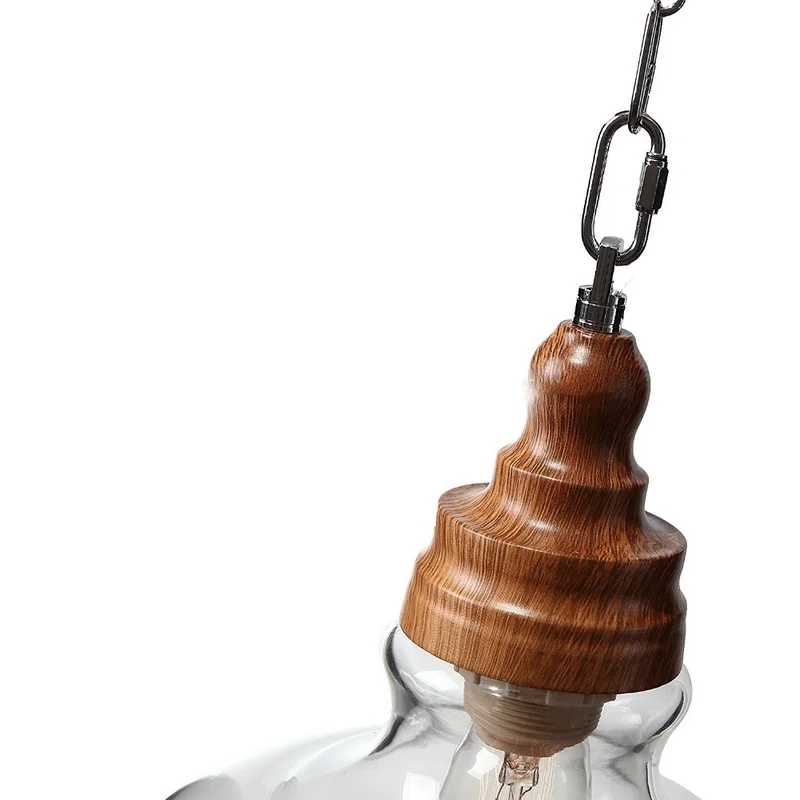 Мини из прозрачного стекла оттенок подвесные светильники промышленных