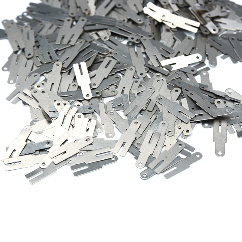 

100pcs 0.15*20*4 H type Nickel Plated Steel Strap Strip Sheets for Battery X6HD