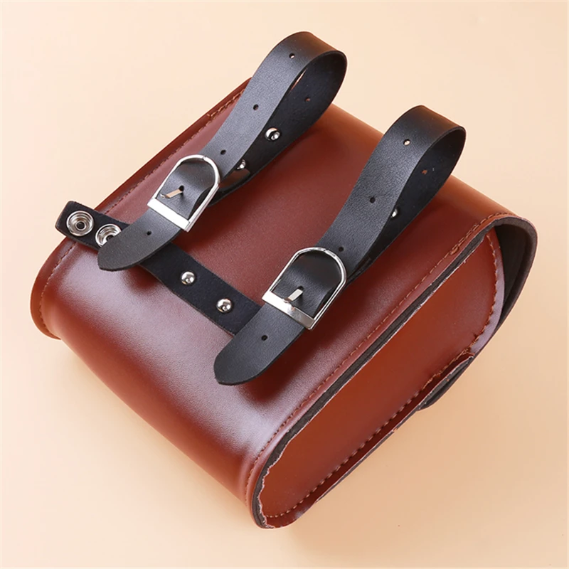 

Waterproof Motorcycle Saddle Bag Leather Bag Storage Tool Box Pouch Side Case Universal Motorbike Accessories