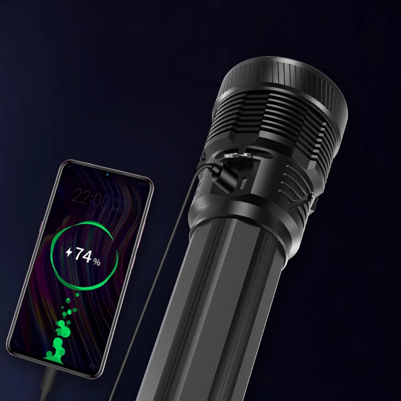 저렴한 울트라 브라이트 XHP70.2 고품질 전술 Led 손전등 강력한 Usb 충전식 18650 26650 배터리 방수 랜턴 토치