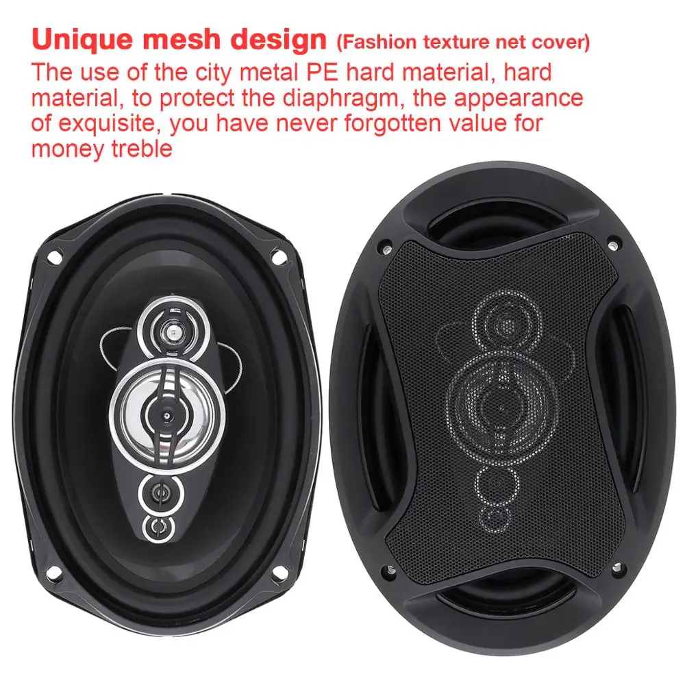 

2pcs 6 x 9 Inch 800W Car Coaxial Speaker Auto Audio Music Stereo Full Range Frequency Hifi Speakers Non-destructive Installation