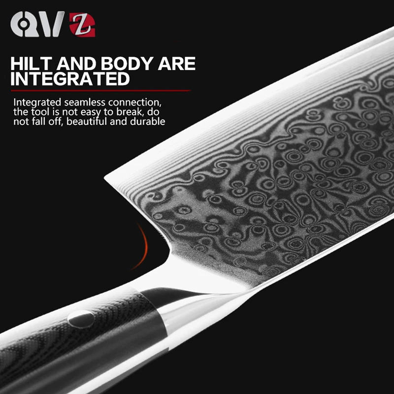 Кухонные аксессуары VG10 67 слоев дамасский стальной кухонный нож шеф-повара для