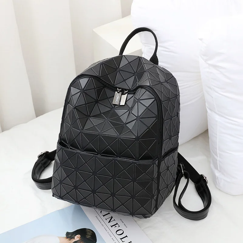 

Luminous Backpack Women Reflective Stripe Backpacks Female Geometric Backpack Girls Travel Bagpack Lady Backpack School JC12102