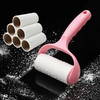 1pc roller hair brush sticky device tearable sticky paper suit clothing dust removal brush pet sticky hair cat furniture