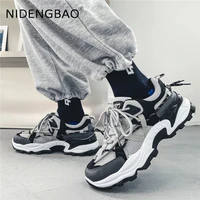 classic mens sneakers mesh breathable outdoor jogging hiking running sports shoes tenis masculino casual platform trainers