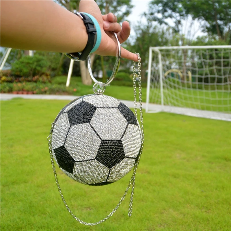 

Stylish Women Football Handbag Evening Party Bridal Clutch Bag Prom Wedding