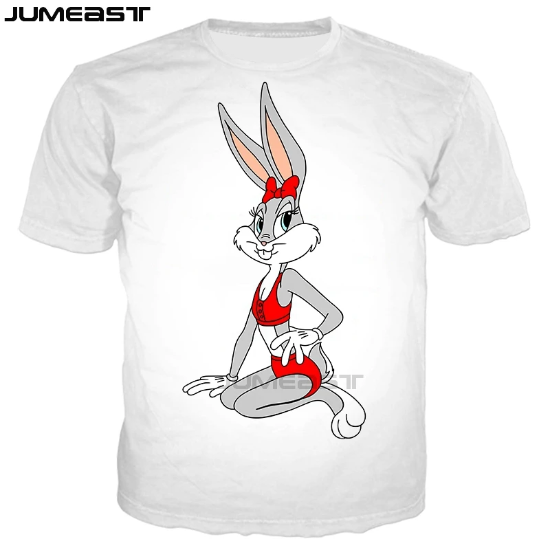 Бренд Jumeast, Мужская/женская футболка с 3D принтом, модная футболка с коротким рукавом и рисунком жуков Банни, спортивный пуловер, летние топы, футболки - Цвет: 17