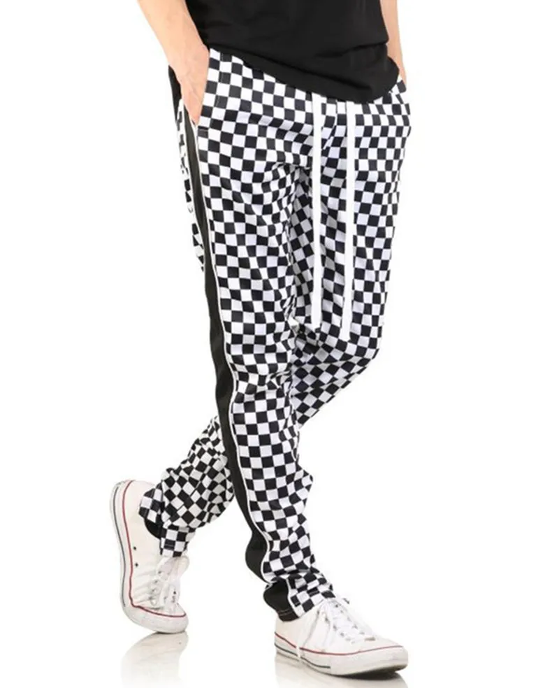 

Men's 3D Digital Print Small Square Casual Fashion Trend Sweat Pants M-3XL
