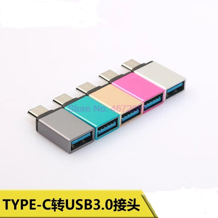 1000 шт./лот Type C к USB 3 0 Женский OTG конвертер адаптер для Macbook Note8 S8 G6 G5 Xiaomi
