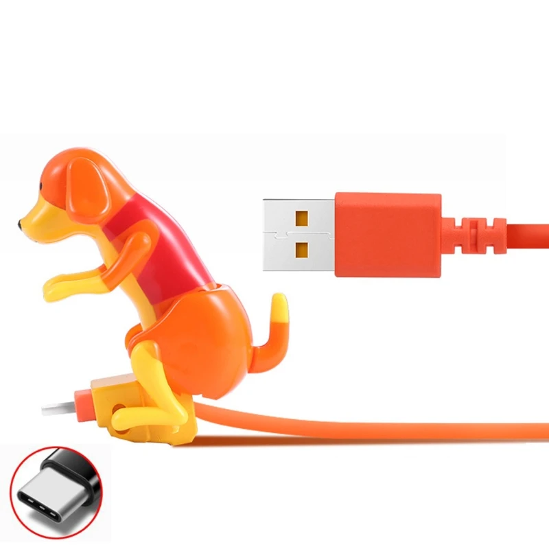 

P82F USB to Type C Humping Spot Dog Data Charging Cable for hua-wei and other Mobile phone Tablet with USB C port and more